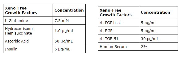FibroLife Xeno Free Components