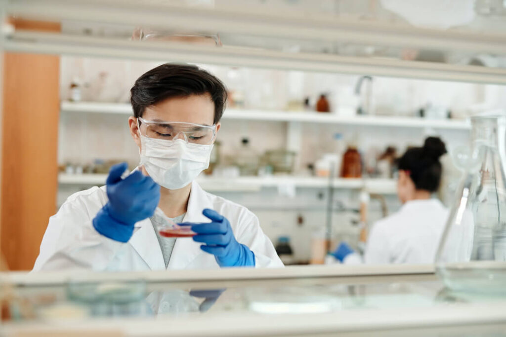 Scientists working in lab | photo by Edward Jenner